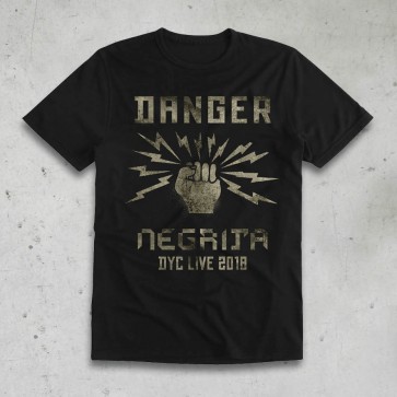T-shirt uomo DANGER 2018 Negrita